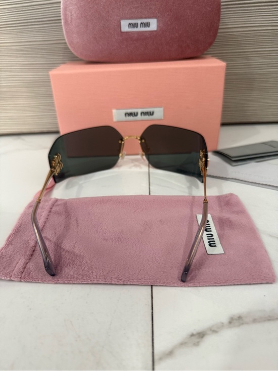 Miu Miu SMU 54YS Gold/Black Women’s Sunglasses main image 6